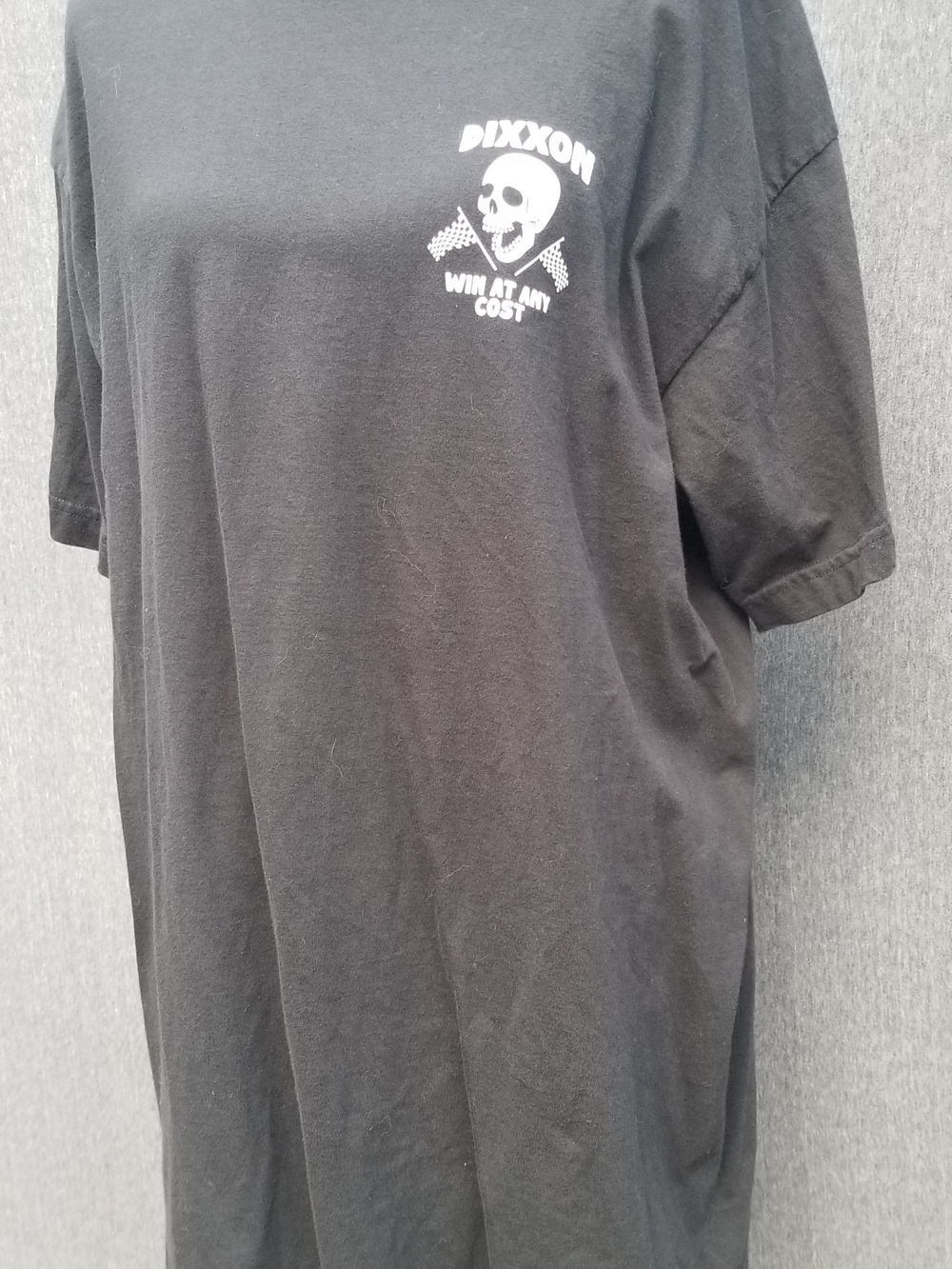 Dixxon "Win At Any Cost" Skull and Flags Black Tee -109